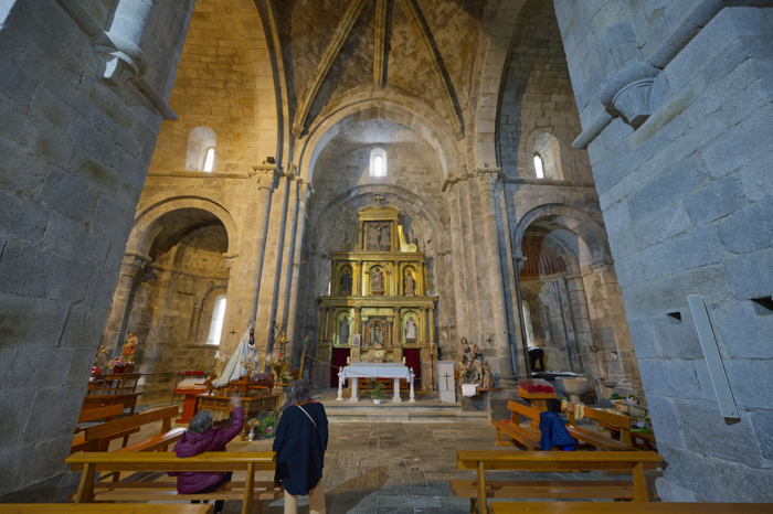 Cabecera de la iglesia del monasterio de San Martín de Castañeda